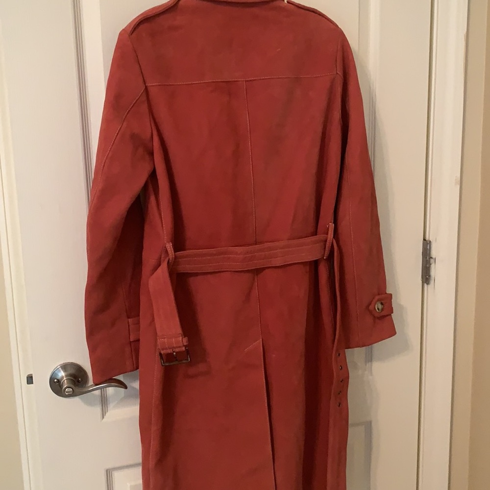 Auth Prada leather suede coat!!! Size 40 It. US 4 - Picture 10 of 16